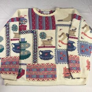 Vintage Expert Collection Hand Knitted Pullover Sweater | $100